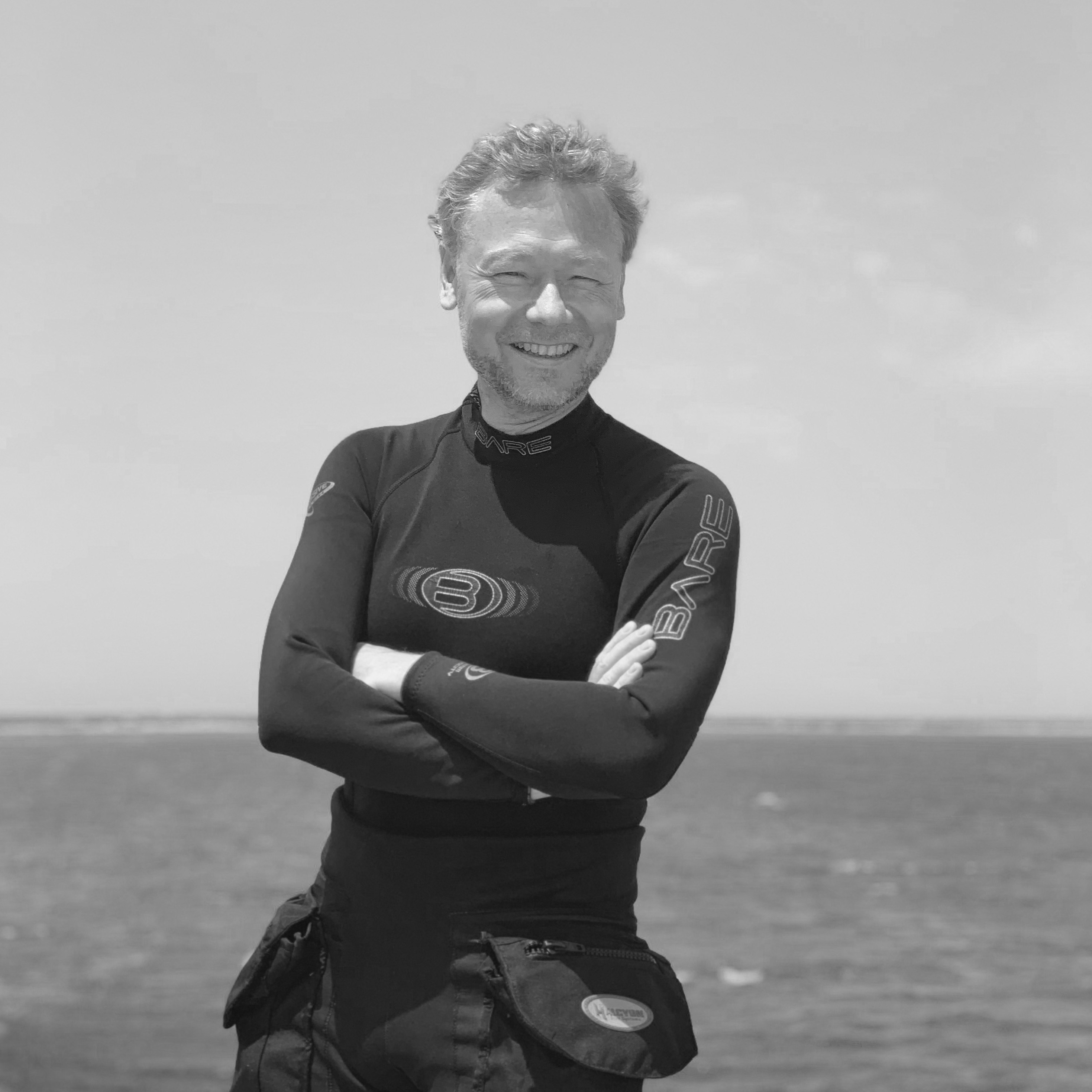 Portrait of conceptual underwater photographer Alexej Sachov