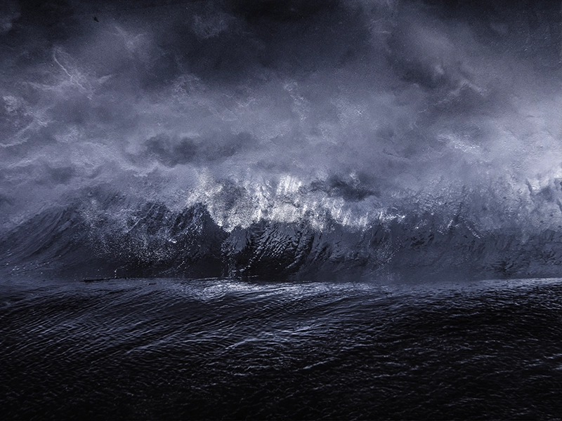 Waves - Underwater Art - &ldquo;Transition&rdquo; (2022) - Photograph by Alexej Sachov.